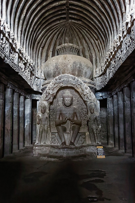 Grottes d'Ellora-Grottes bouddhistes-026